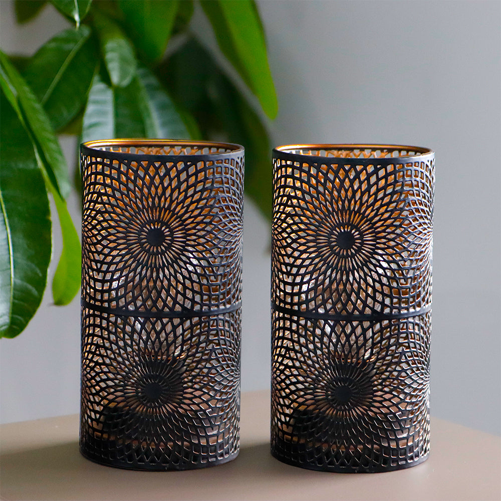 JHY DESIGN Two-Piece White Metal Battery-Powered Unit