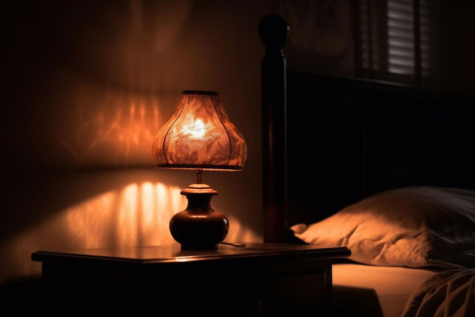 A table lamp has a heavy and large base why