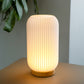 JHY DESIGN 9”H Rechargeable Touch Table Lamp 3D-Printing Dimmable Battery Powered Lamp（Cylinder）