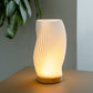 JHY DESIGN 9”H Rechargeable Touch Table Lamp 3D-Printing Dimmable Battery Powered Lamp