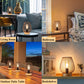 JHY DESIGN's 8"H Touch Adjustable Table Lamp(Bronze Egg, Wooden Base)