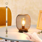 JHY DESIGN's 7"H Touch Adjustable Table Lamp(Metal Base, Bronze Round)