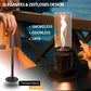Spiral Flame Ambient Bio-Ethanol Fireplace, Tempered Glass Fire Shield, Safe and Worry-Free