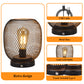 JHY DESIGN's 7"H Touch Adjustable Table Lamp(Metal Base, Bronze Round)