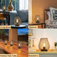 JHY DESIGN's 7.5"H Touch Adjustable Table Lamp(Metal Base, Bronze Egg)