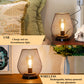 JHY DESIGN's 7.5"H Touch Adjustable Table Lamp(Metal Base, Bronze Egg)