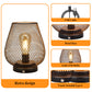 JHY DESIGN's 7.5"H Touch Adjustable Table Lamp(Metal Base, Bronze Egg)