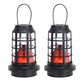 JHY DESIGN's 8"  Set of 2 Flame Lamp with Timer