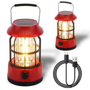 TRIROCKS Set of 2 LED Solar Camping Lights
