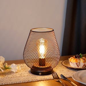 JHY DESIGN's 7.5"H Touch Adjustable Table Lamp(Metal Base, Bronze Egg)