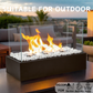 Ventless Portable Fireplace – No Chimney Needed, Clean Burning Bio Ethanol Fuel for Indoor Use, 18" Table Top Fire Bowl for Home, Apartment, Patio Decor with Safe, Odorless Flame