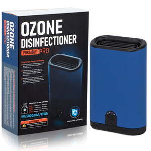 Ozone Generator Portable Air Ionizers Odor Eliminator with 5000mAh Battery Rechargeable Air Purifier Ozone Air Freshener for Home Cars Kitchen Bedroom Office Pet & cigarette odor