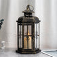 12“H Outdoor Candle Lanterns Vintage Metal Candle Holder