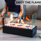 Ventless Portable Fireplace – No Chimney Needed, Clean Burning Bio Ethanol Fuel for Indoor Use, 18" Table Top Fire Bowl for Home, Apartment, Patio Decor with Safe, Odorless Flame
