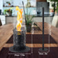 Spiral Flame Ambient Bio-Ethanol Fireplace, Tempered Glass Fire Shield, Safe and Worry-Free