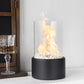 10.5 Inch High Portable Tabletop Fireplace | Compact Ventless Bio-Ethanol Fire Bowl for Indoor & Outdoor Decor