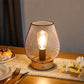 JHY DESIGN's 8"H Touch Adjustable Table Lamp(Bronze Egg, Wooden Base)