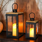 JHY 2-Piece Decorative Candle Lanterns: Farmhouse Meets Modern Style