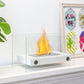 7.5" H Metal Bio Ethanol Fireplace Tabletop Ethanol Fireplace
