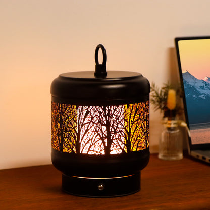 TRIROCKS Cordless Table Lamp Rechargeable Battery Operated Ambient Lighting with Cozy Lights, 3-Step Touch Dimmable LED Amber Light for Bar,Coffee Table, Patio,Camping