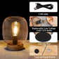 JHY DESIGN's 7.5"H Touch Adjustable Table Lamp(Round, Wooden Base)