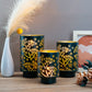 7.5"H Bronze Hurricane Pillar Candleholders