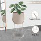 16"&19.5"H Set Of 2 Cream Grey Flowerpot