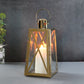 12''H Stainless Steel Decorative Lantern (Trapezoid)