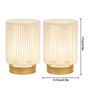 6.5" Tall Battery Operated Lamp with 6 Hours Timer