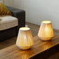 JHY DESIGN 2-Pack Boho Woven Cotton Rope Table Lamp - 8" H Cordless Battery - Operated with 6-Hour Timer, Perfect for Bedroom Bedside & Events