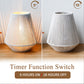 JHY DESIGN 2-Pack Boho Woven Cotton Rope Table Lamp - 8" H Cordless Battery - Operated with 6-Hour Timer, Perfect for Bedroom Bedside & Events