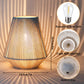 JHY DESIGN 2-Pack Boho Woven Cotton Rope Table Lamp - 8" H Cordless Battery - Operated with 6-Hour Timer, Perfect for Bedroom Bedside & Events