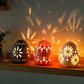4" H Mood Lamp Battery Powered Floral Carved Cordless Lamp(Set of 3)