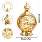 Metal Ramadan Lanterns 10" Gold Electric Candle Holders
