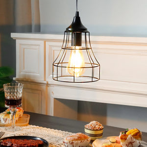 Hanging Lamp Black Battery Powered-4