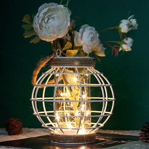 Metal Cage LED Lantern-2