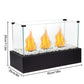 Rectangular Large Tabletop Fire Pit