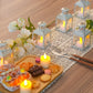 6 Pcs Small Metal Candle Lanterns Vintage Hanging House Tealight Lantern