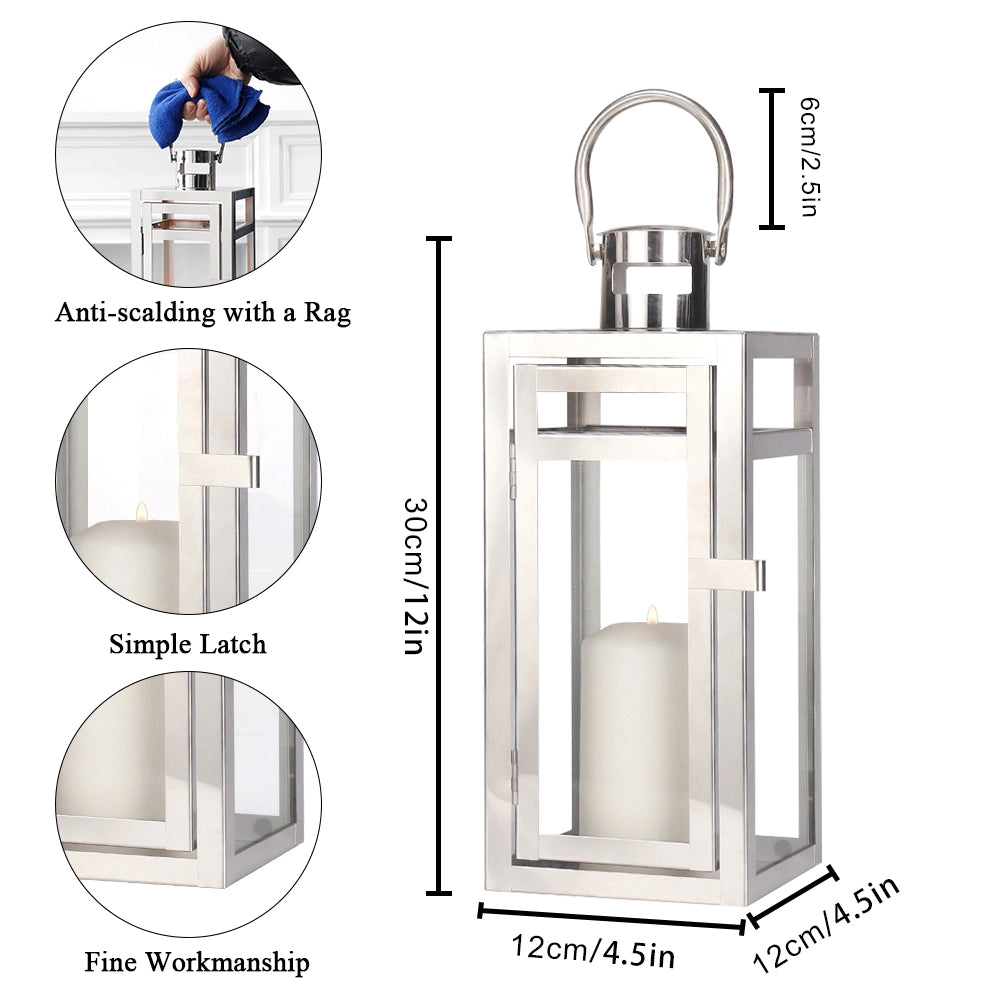 lantern decorative silver-23