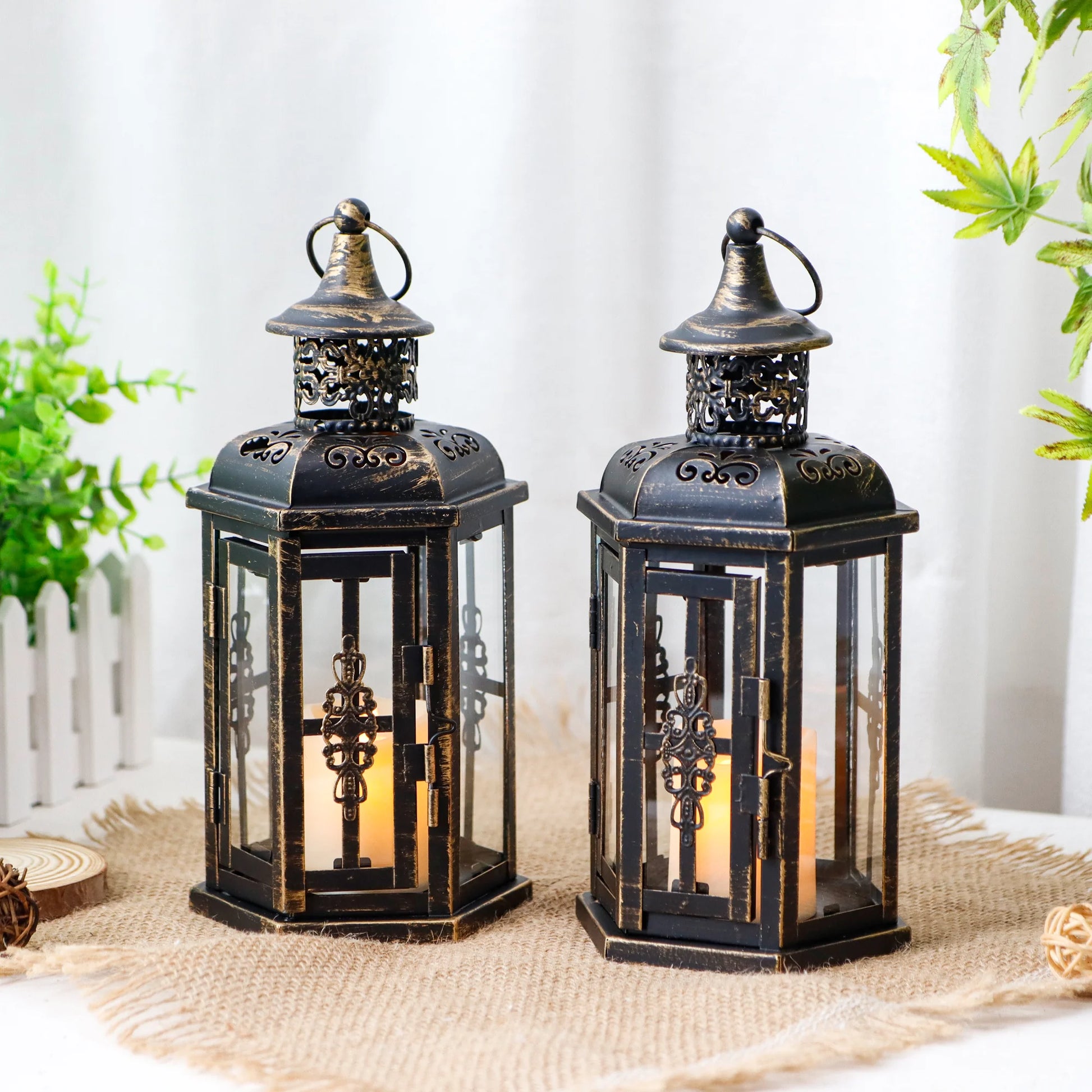 outdoor lantern table