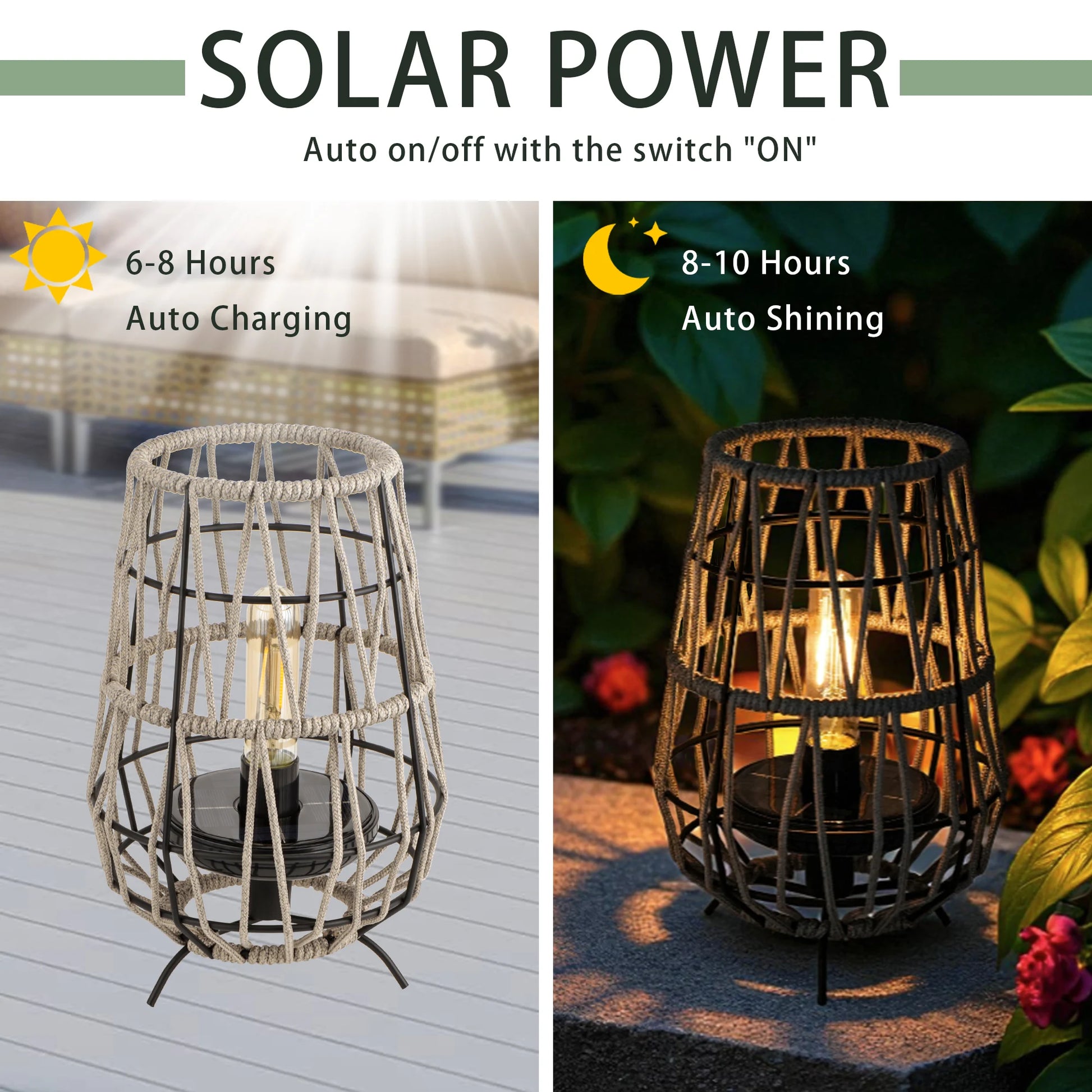 solar outdoor table lamp