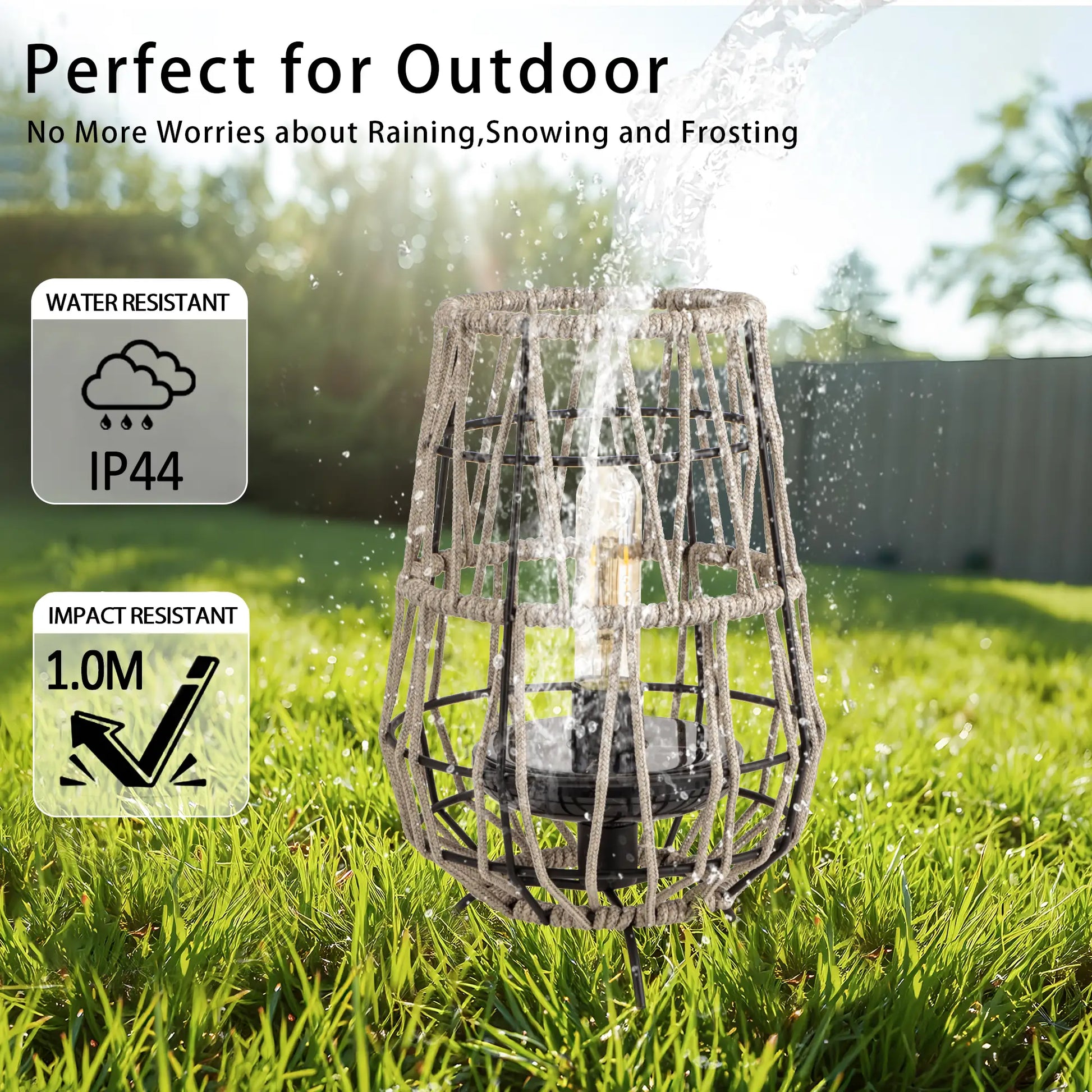 solar outdoor table lamp