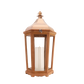 17'' H Wood Metal Hexagon Candle Holder Decorative Hanging Lanterns