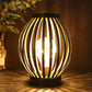 8.7" High Battery Powered Metal Cage Decorative Lamp for Decor