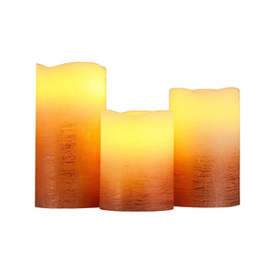 Real Wax Battery Powered Candle(Set of 3)