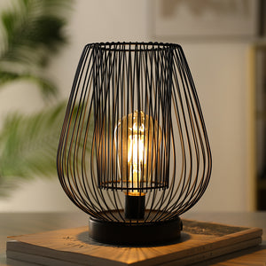 9.5''High Cage Battery Powered Table Lamp( Egg)
