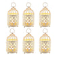 6 Pack Small Metal Candle Lanterns