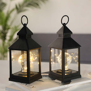 9''High Vintage Style Decorative Lantern(Set of 2)