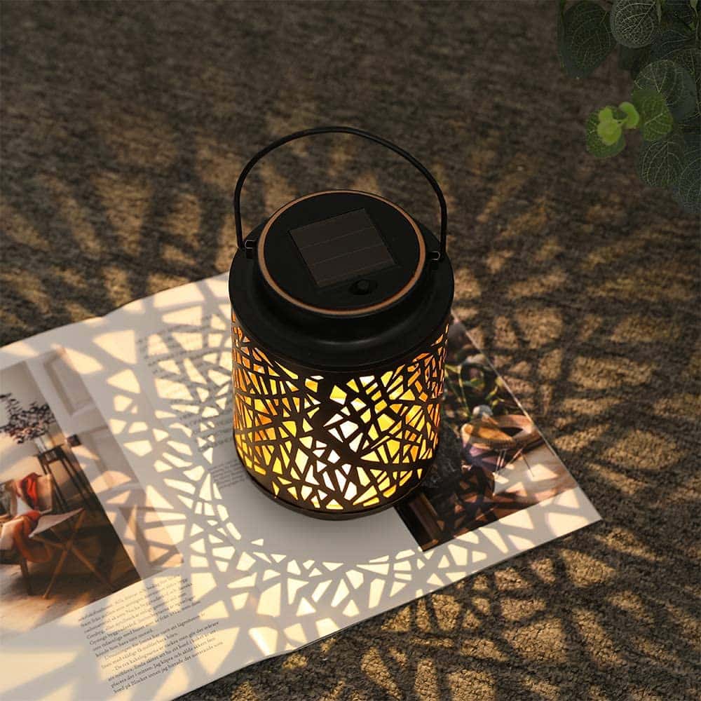 2 Pack Solar Lantern Lights Outdoor (Hollow Branch) 