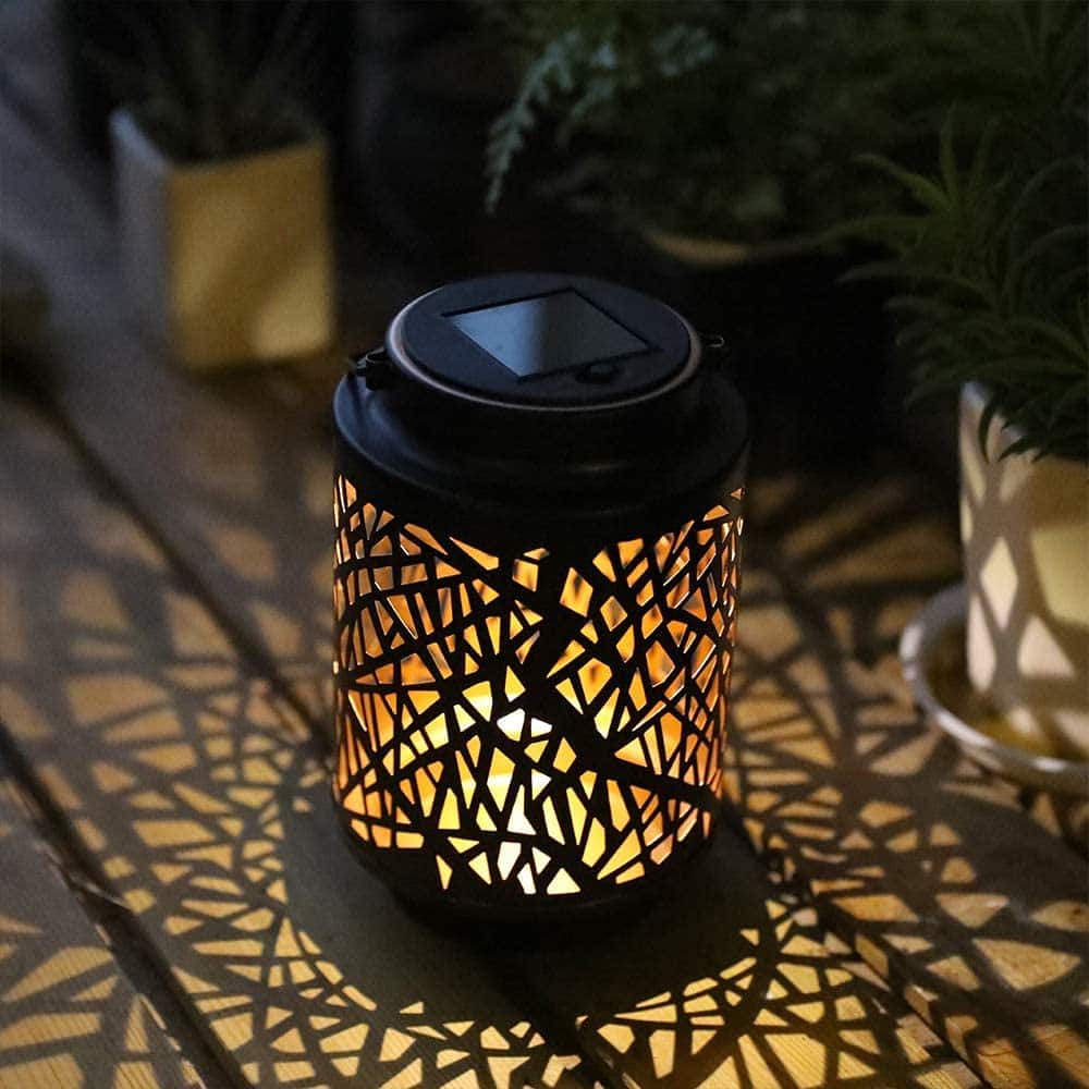 2 Pack Solar Lantern Lights Outdoor (Hollow Branch) 